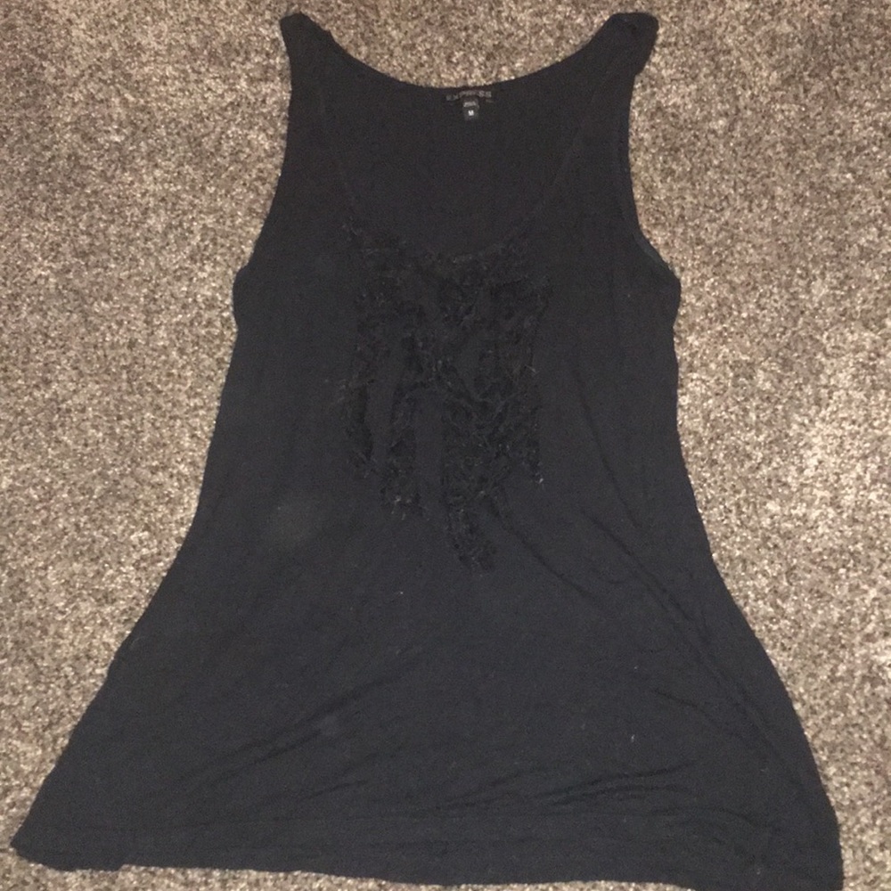 Black tank top
